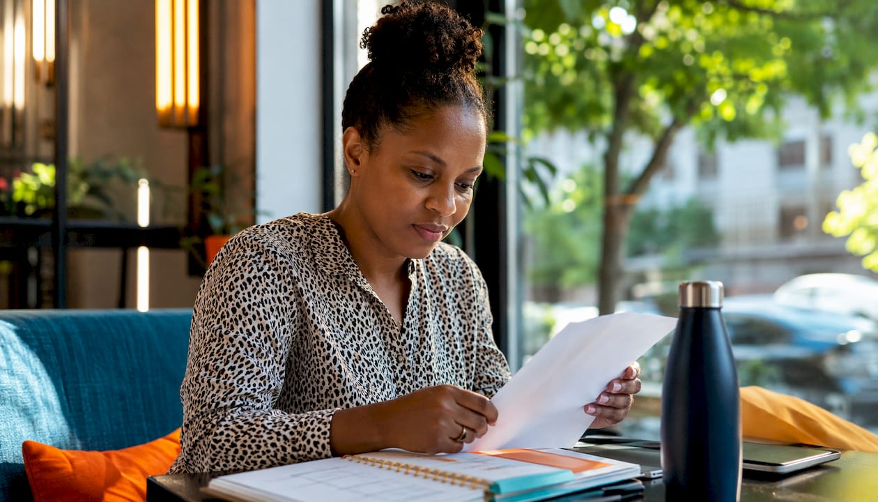 Professional woman preparing for messaging governance