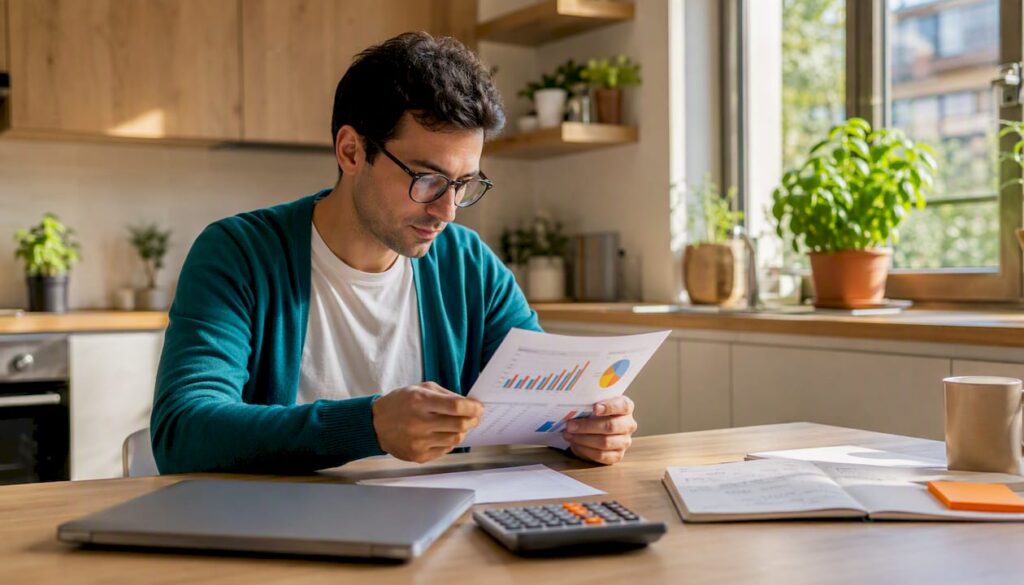 Marketing analyst reviewing incrementality test report