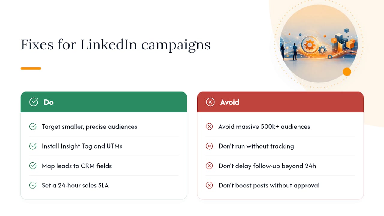 What most B2B teams get wrong about LinkedIn campaigns — overview diagram