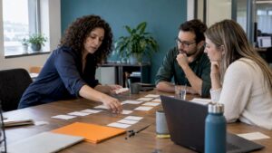 Marketing team prioritizing an experiment roadmap