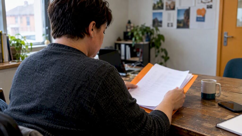 Marketer reviewing a first-party audience list